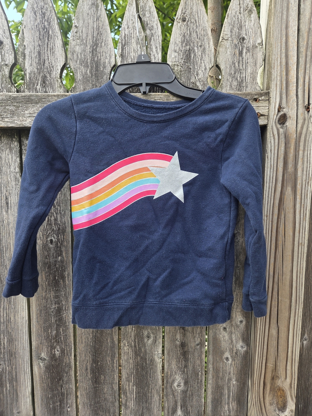 Garanimals Kids Navy Long-Sleeve Star & Rainbow Top